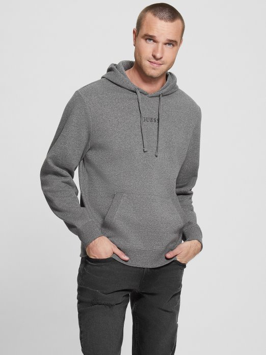Guess Shopping Eco Roy Logo Hoodie Ponoć Tamni Vrijesak