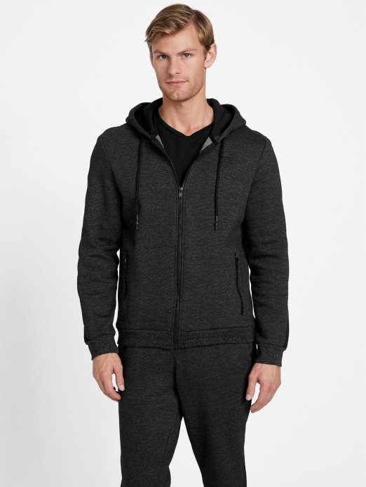 Guess Shopping Edel Majica S Patentnim Zatvaračem Jet Crna