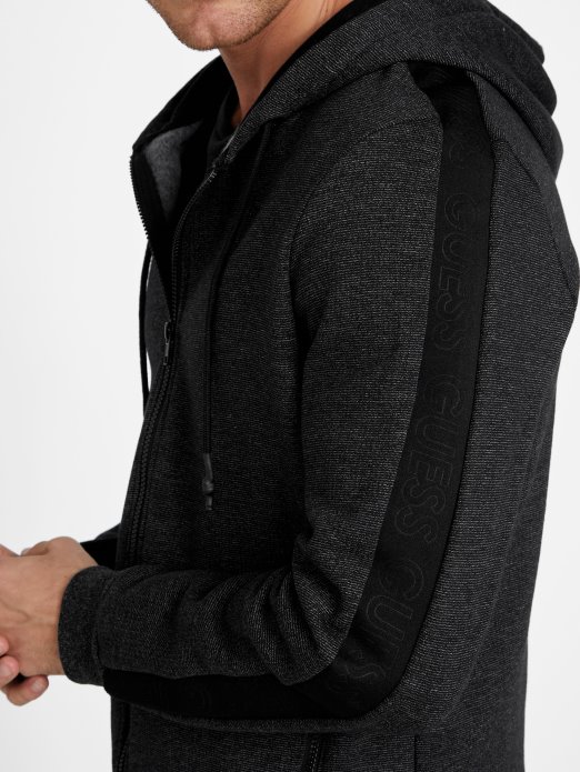 Guess Shopping Edel Majica S Patentnim Zatvaračem Jet Crna