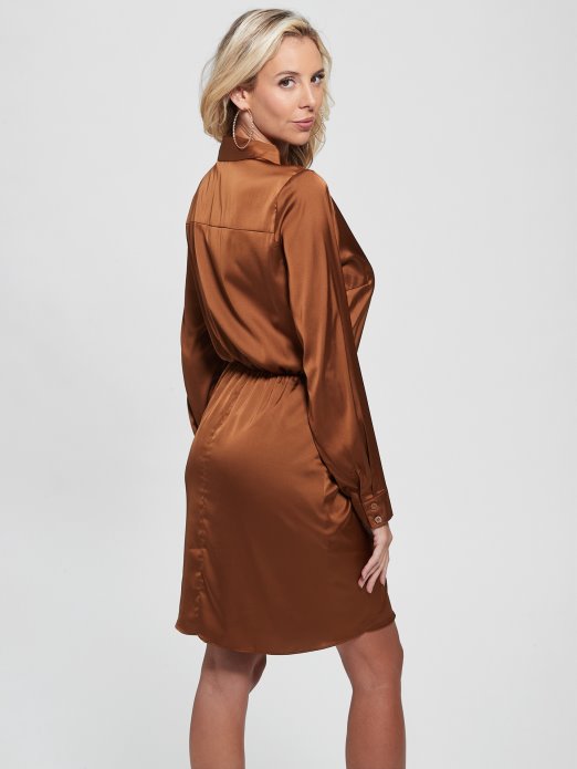 Guess Shopping Eko Alya Haljina Brown Leaf