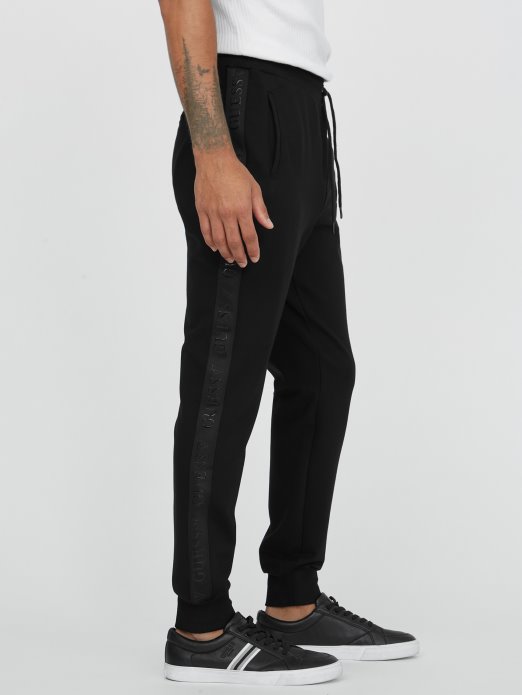 Guess Shopping Eko Andrew Logo Joggers Crna