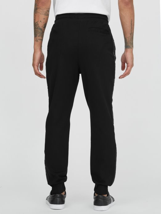 Guess Shopping Eko Andrew Logo Joggers Crna