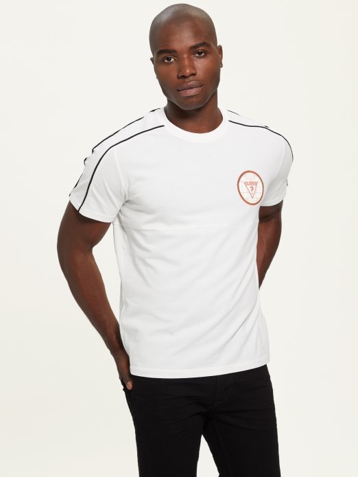 Guess Shopping Eko Barney Logo Tee Sol Bijela