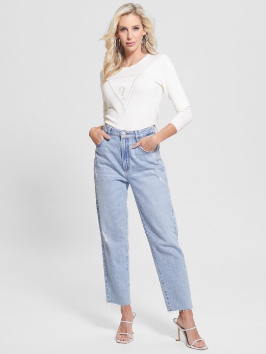 Guess Shopping Eko Eloise Džemper Krem ​​​​bijeli