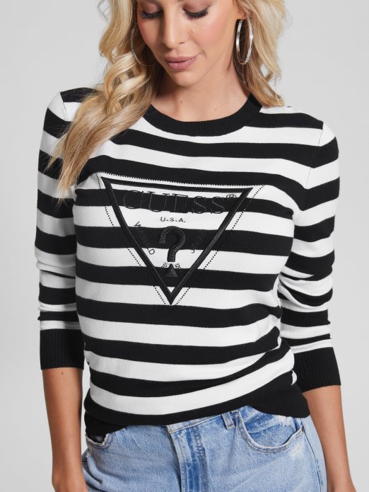 white and black stripes