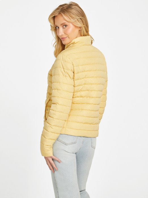 Guess Shopping Eko Fleur Logo Prošivena Jakna Dusty Sunrise