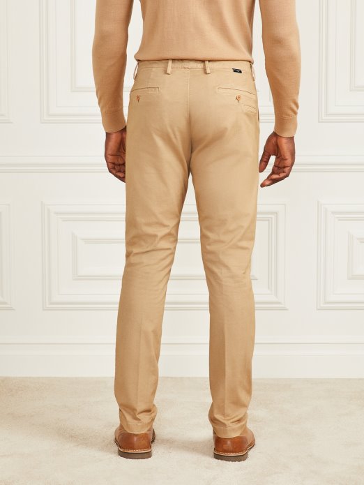 Guess Shopping Eko Hugh Easy Chino Hlače Toasted Taupe