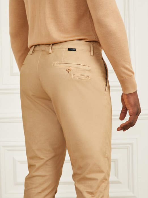 Guess Shopping Eko Hugh Easy Chino Hlače Toasted Taupe