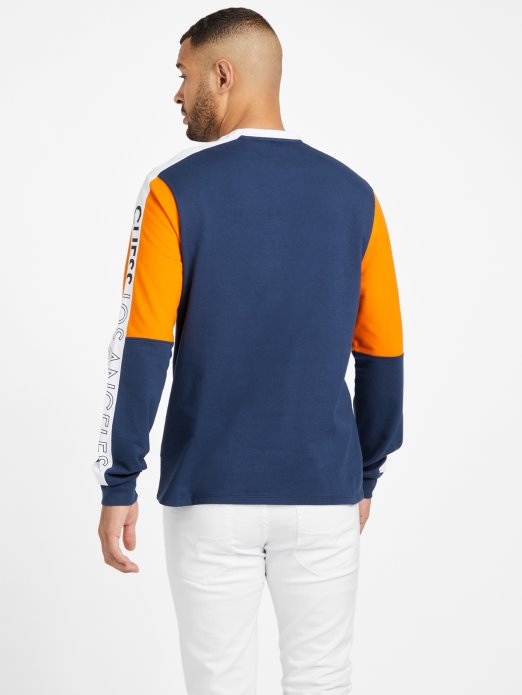 Guess Shopping Eko Kane Color-block Trenirka Svilena Plava Multi