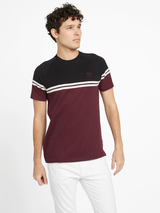 Guess Shopping Eko Kido Color-block Majica Marmont Crvena