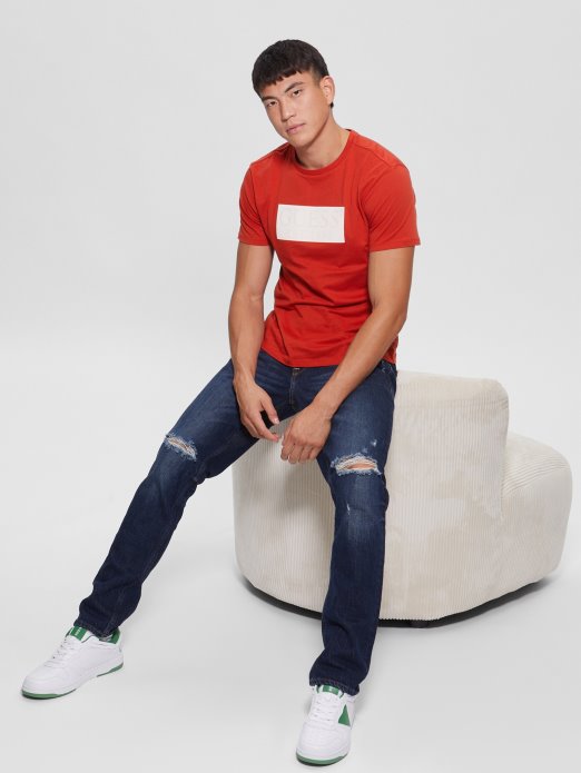 Guess Shopping Eko Logo Majica Vulkan Crvena