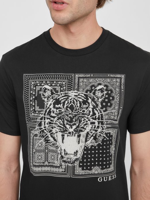 Guess Shopping Eko Lords Majica Jet Crna