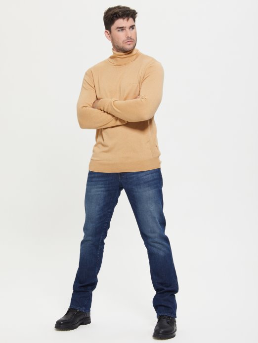 Guess Shopping Eko Percival Pulover S Ovratnikom Iced Latte