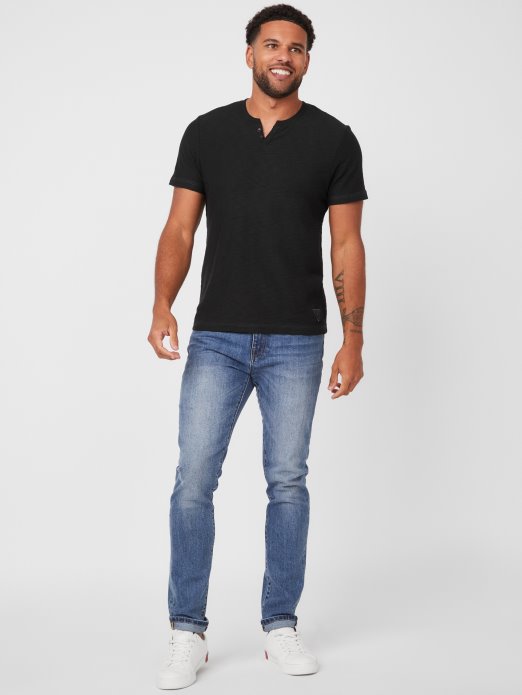 Guess Shopping Eko Ricky Split Tee Jet Black