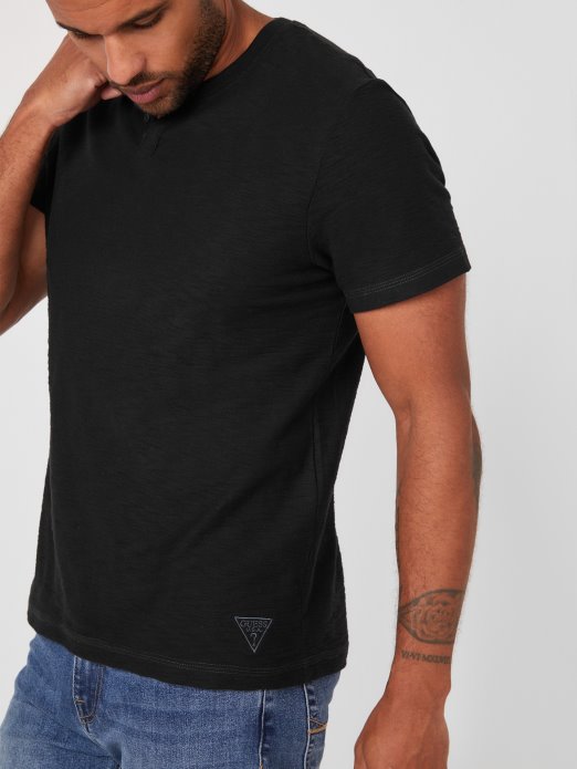 Guess Shopping Eko Ricky Split Tee Jet Black