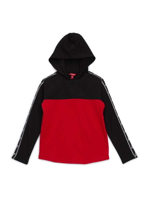 Guess Shopping Eko Rudy Logo Tape Hoodie (7-16) Ragbi Crvena