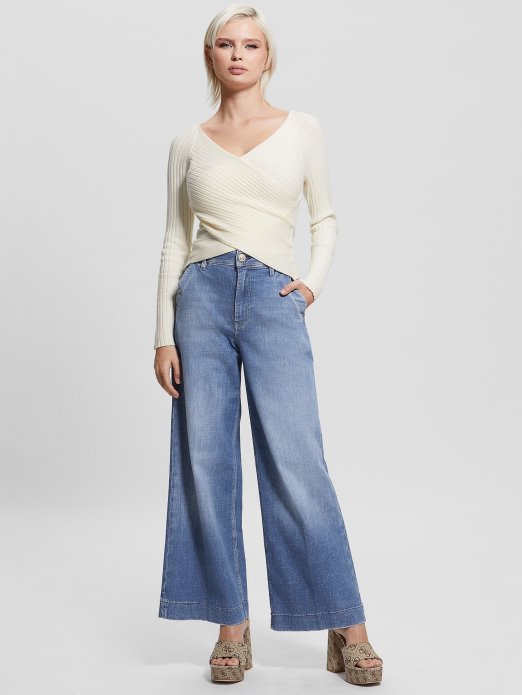 Guess Shopping Eko Sabine Gornji Džemper Krem ​​​​bijela