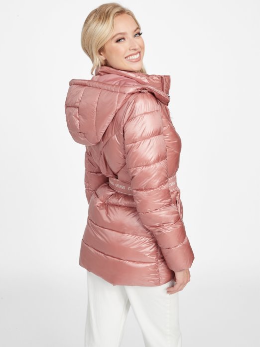 Guess Shopping Eko Silene Pufer Jakna Crvena Glen