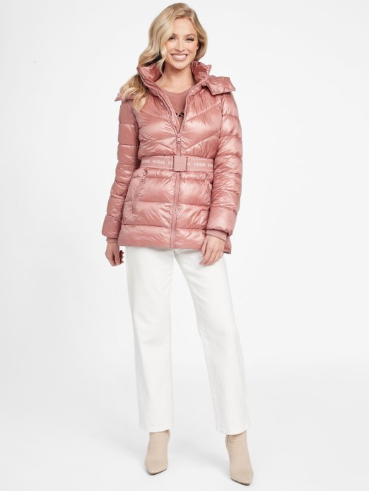 Guess Shopping Eko Silene Pufer Jakna Crvena Glen