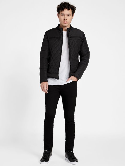 Guess Shopping Eko Stacks Moto Jakna Crna