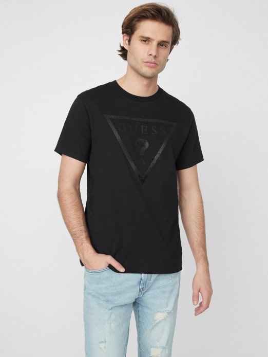 Guess Shopping Erikk Logo Tee Jet Crna