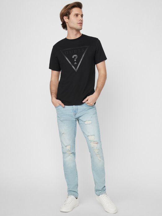 Guess Shopping Erikk Logo Tee Jet Crna