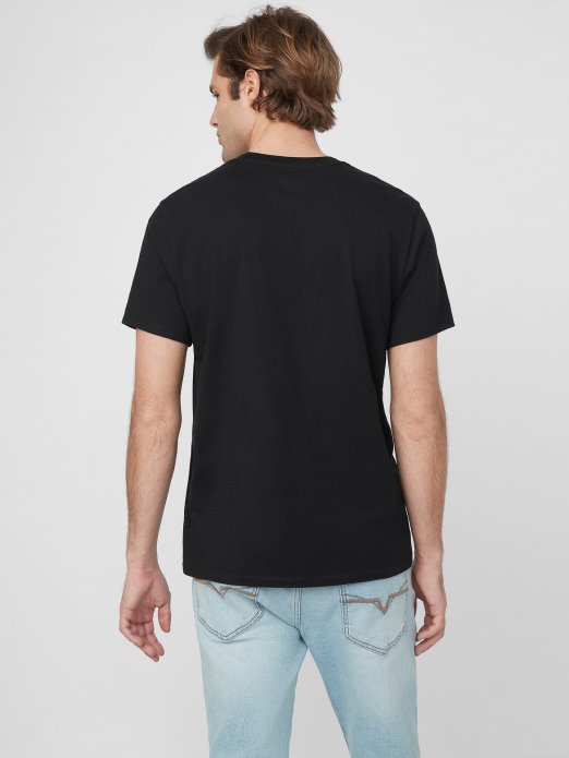 Guess Shopping Erikk Logo Tee Jet Crna