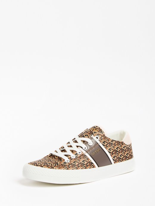 Guess Shopping Ester Logo Tenisica Smeđa