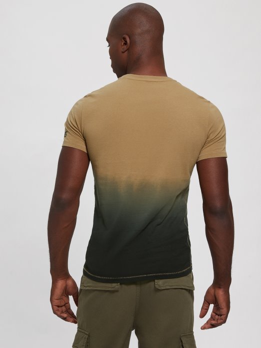 Guess Shopping Filip Dip-dye Logo Majica Macchiato I Crna Kombinacija