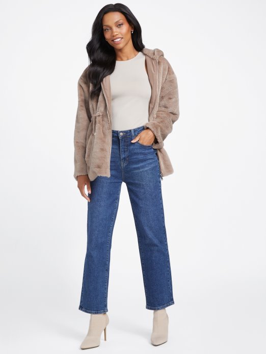 Guess Shopping Foamy Taupe Fatima Reverzibilna Jakna