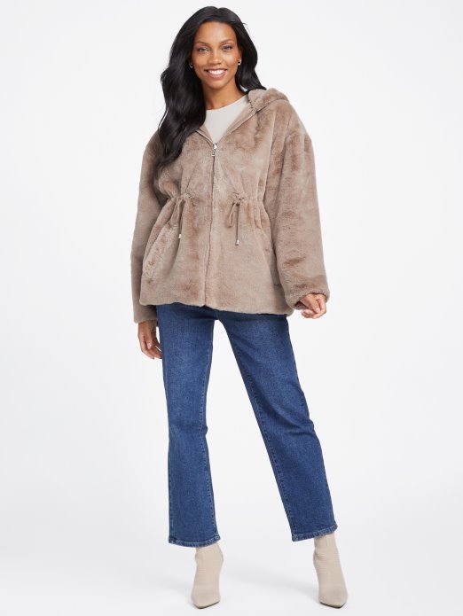 Guess Shopping Foamy Taupe Fatima Reverzibilna Jakna