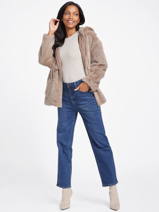 Guess Shopping Foamy Taupe Fatima Reverzibilna Jakna