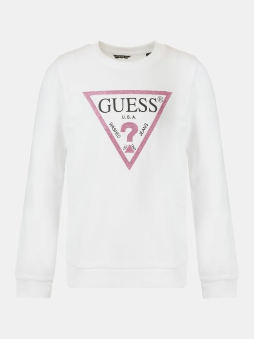 Guess Shopping Folija Trokut Logo Trenirka Bijela