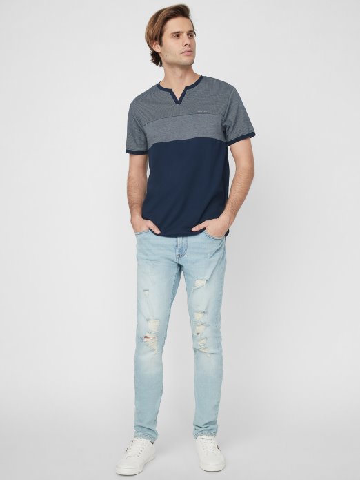 Guess Shopping Franz Majica S Prorezom Blue