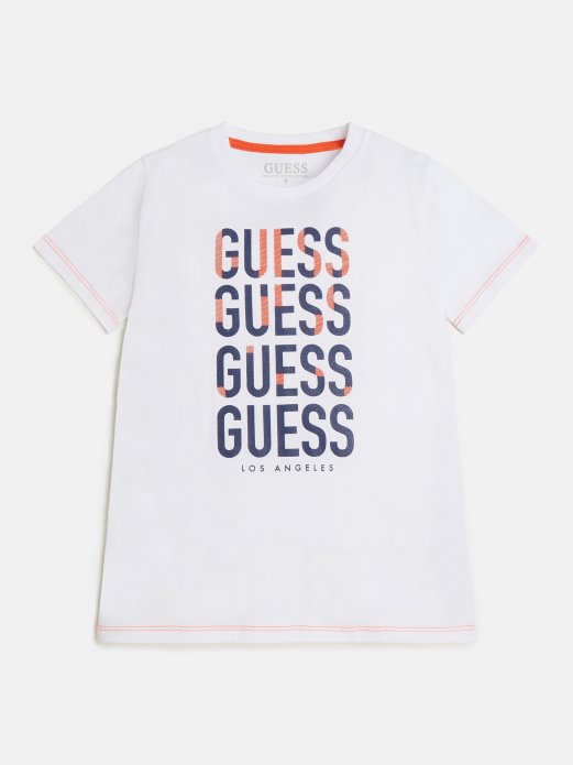 Guess Shopping Front Logo T-shirt Bijeli Trend