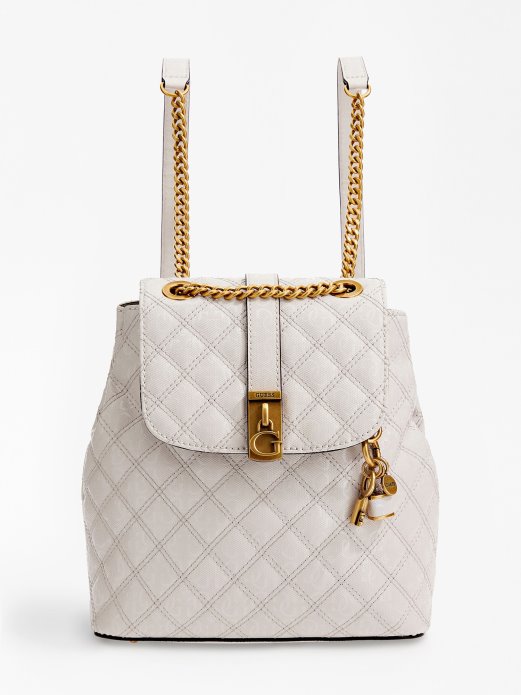 Guess Shopping Gaia 4g Logo Mini Ruksak Bijeli