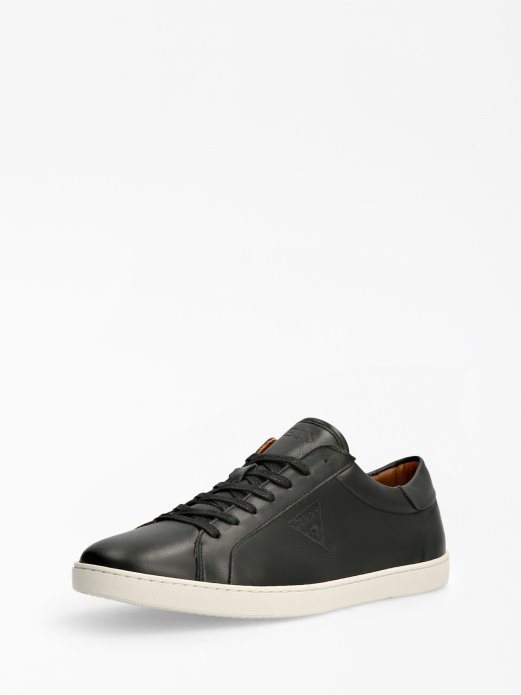 Guess Shopping Ginevra Tenisice Od Prave Kože Crne