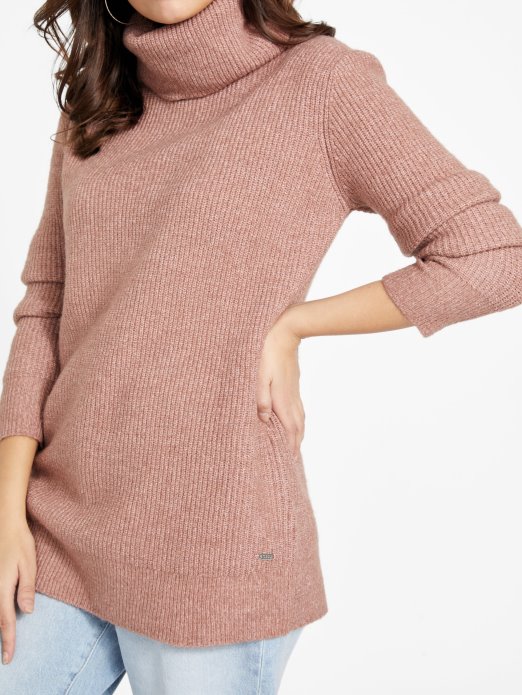 Guess Shopping Ginger Dugi Džemper Pečeni Kesten