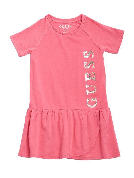 Guess Shopping Haljina Sa šljokičastim Logotipom (2-7) Ravage Whisker/plava