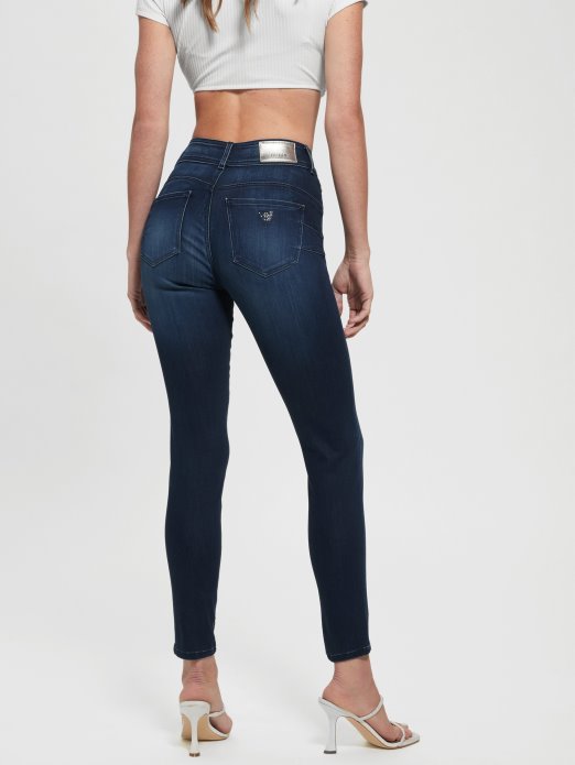 Guess Shopping High-rise Shape Up Jeans Topli Ocean