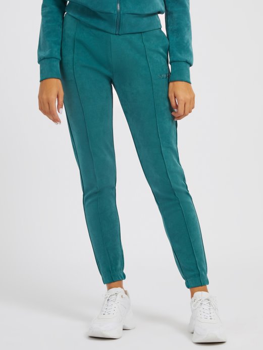 Guess Shopping Hlače Za Trčanje Od Umjetne Antilop Kože