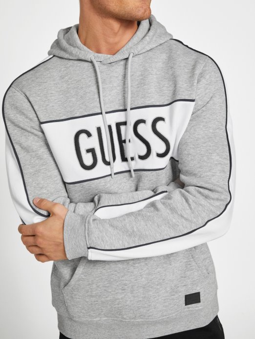 Guess Shopping Iben Majica S Kapuljačom Svijetlo Melanž Siva