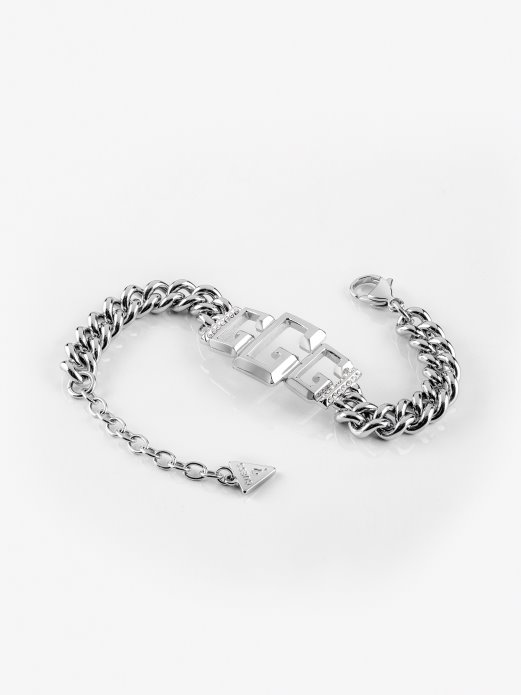Guess Shopping Iconic-glam-bangle-bracelet Srebrna