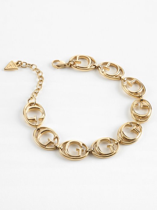 Guess Shopping Ikonična Narukvica Više Zlata
