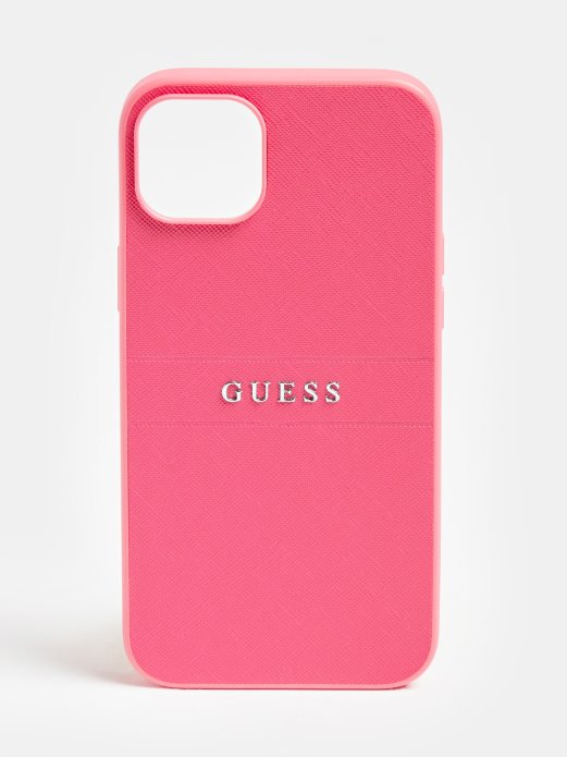 Guess Shopping Iphone 14 Plus Saffiano Cover Fuksija