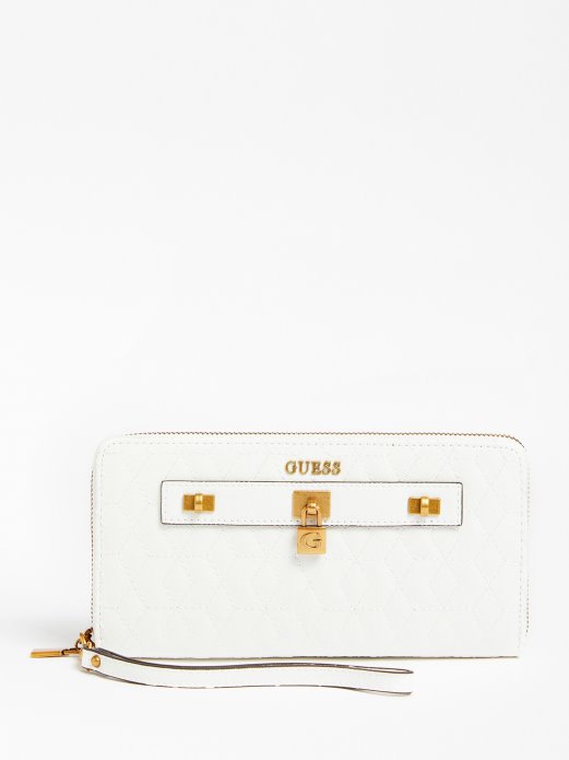 Guess Shopping Isidora Prošiveni Novčanik Bijeli