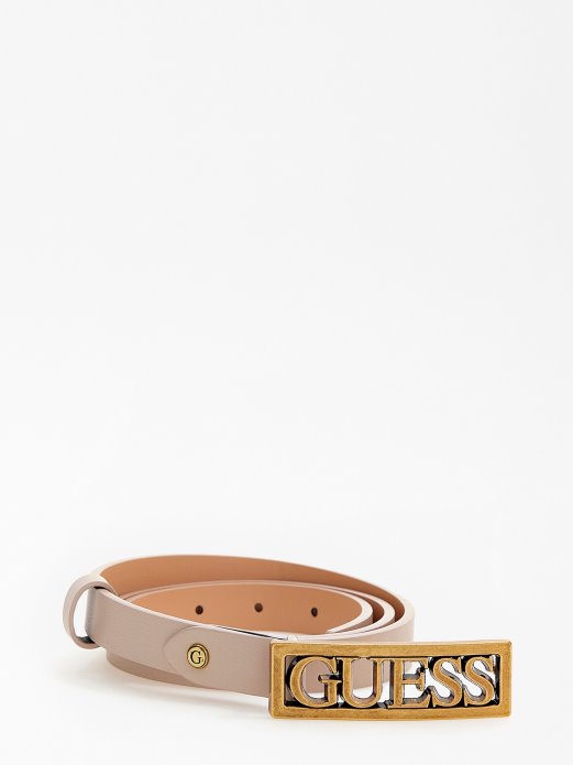 Guess Shopping Izzy Logo Kopča Remen Krema