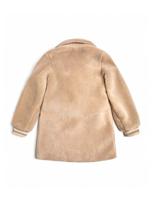 Guess Shopping Jakna Od Umjetnog Krzna (7-16) Cement