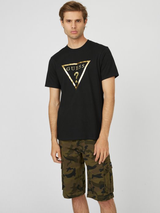 Guess Shopping Jet Black Bolton Logo Crew