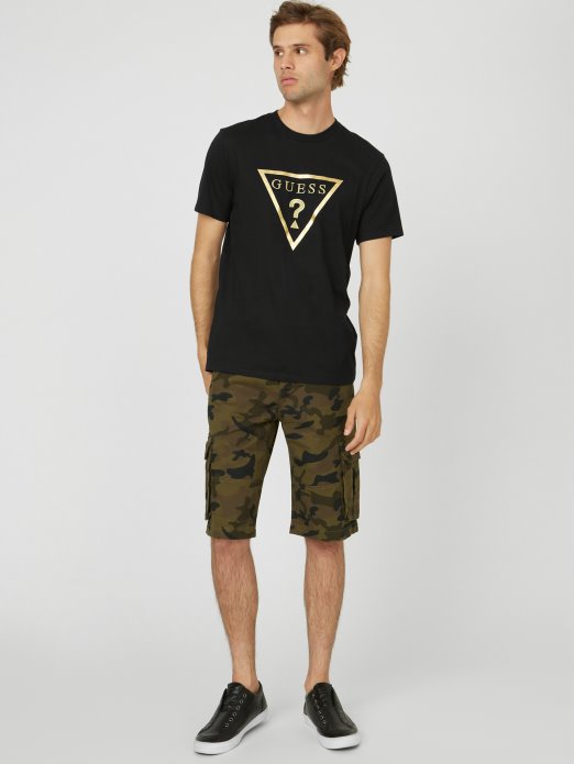 Guess Shopping Jet Black Bolton Logo Crew